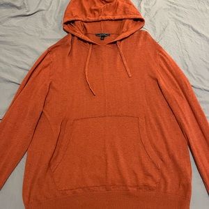 Light weight orange sweater hoodie